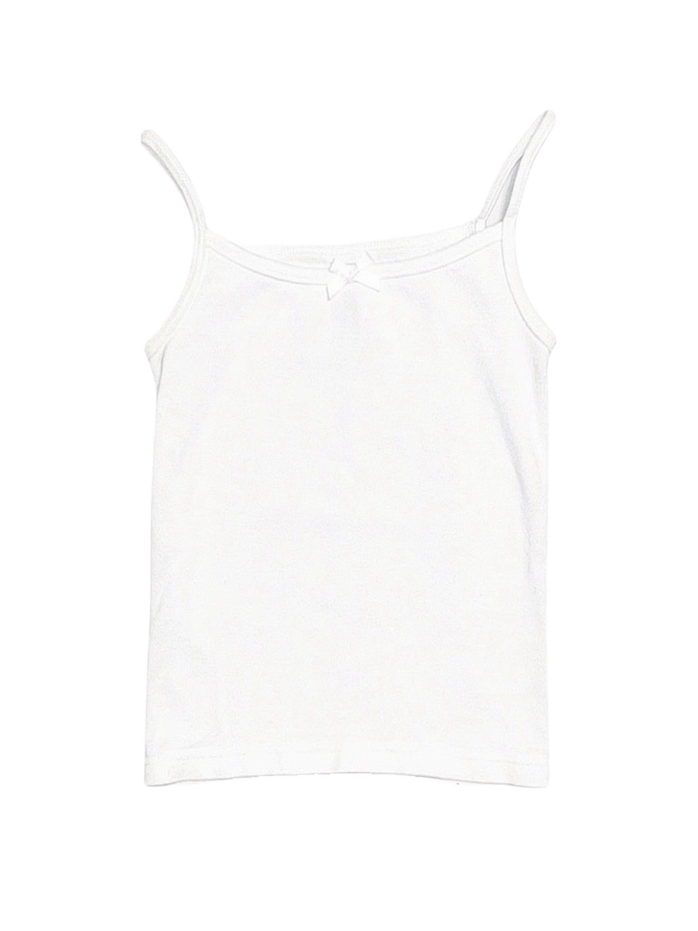 FRUIT OF THE LOOM Girl's White Tank Top Small 4-6